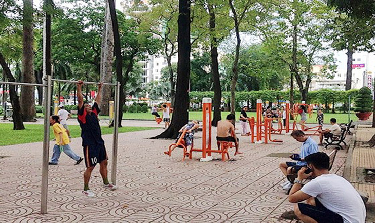 Chia sẻ cách tập luyện với máy tập thể dục ở công viên đúng cách